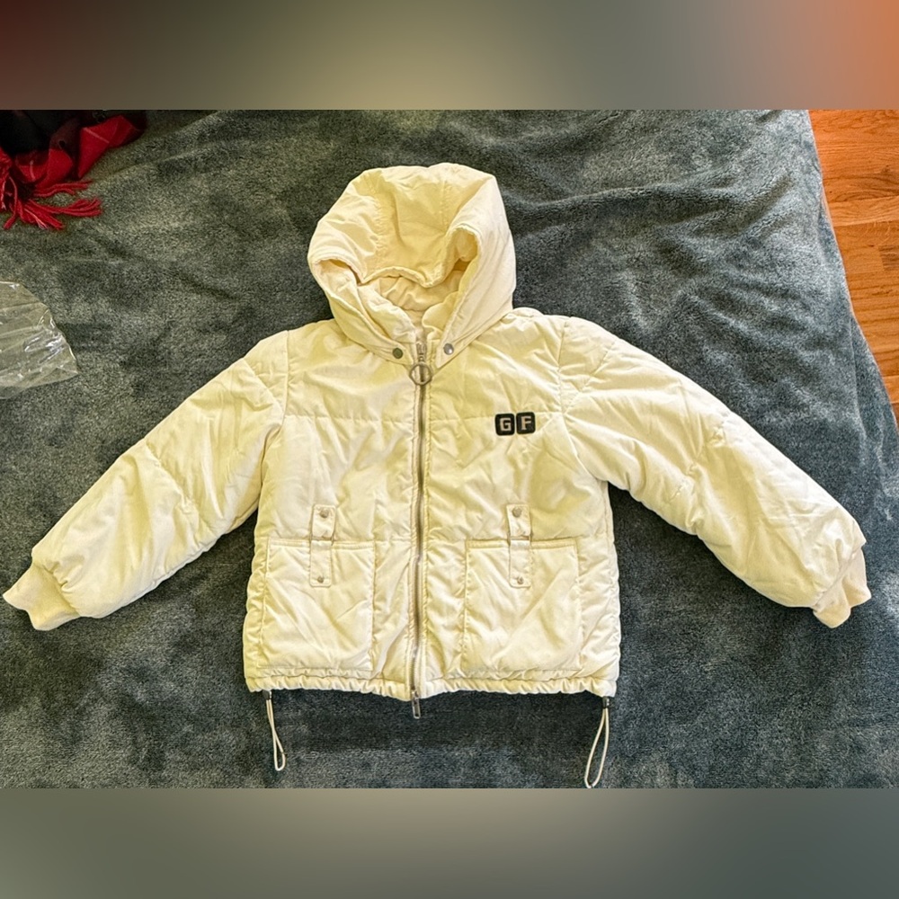 GF FERRE Ivory Hooded Jacket